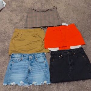 Zara HM FOREVER 21 Women's Mini Skirt BUNDLE